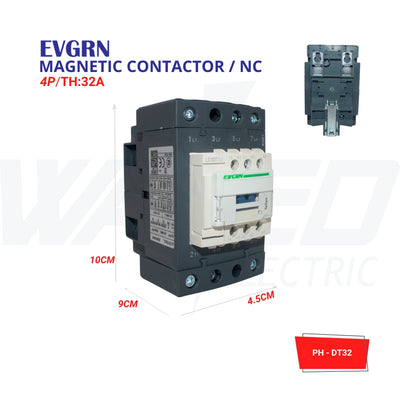 Contactor – 32A Motor Control Unit (AC3, 3-Phase) - EVGRN