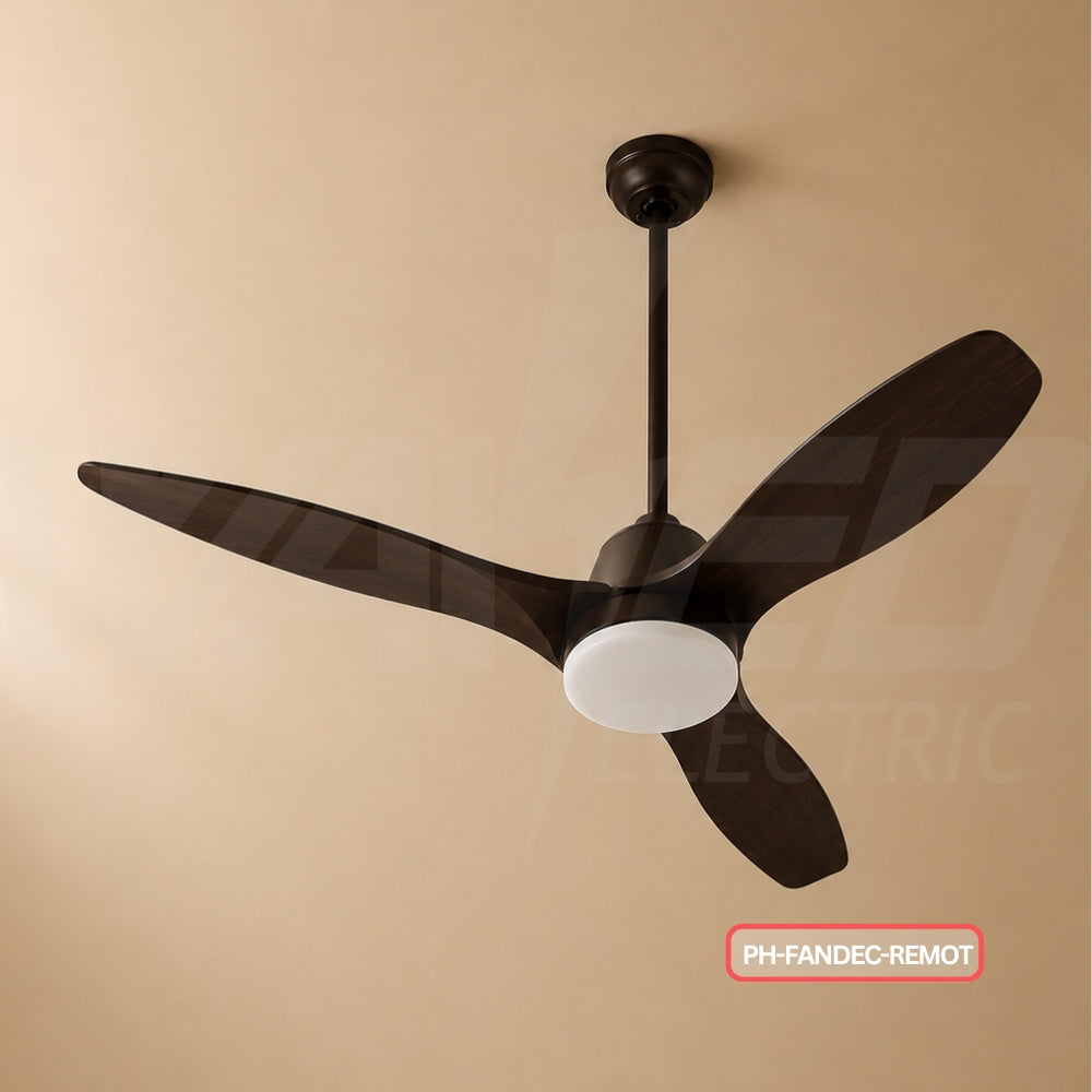 Ceiling Fan Light - 3 Blades - With Remote