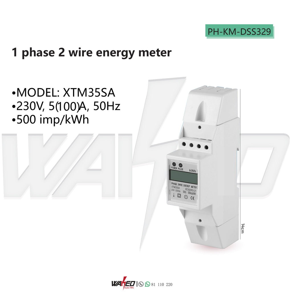 Energy Meter - 1 phase 2 wire