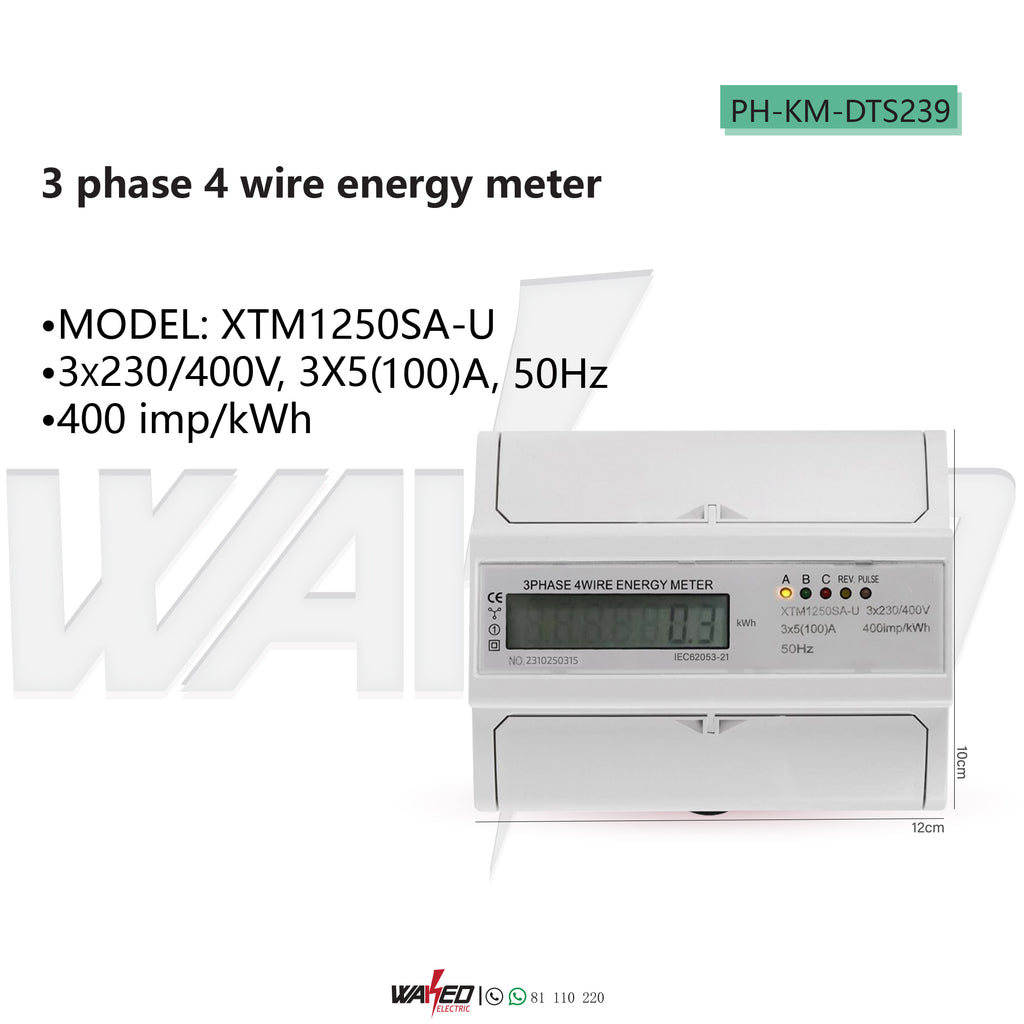 ENERGY METER - 3 PHASE 4 WIRE