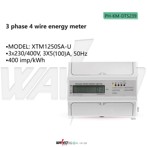 ENERGY METER - 3 PHASE 4 WIRE