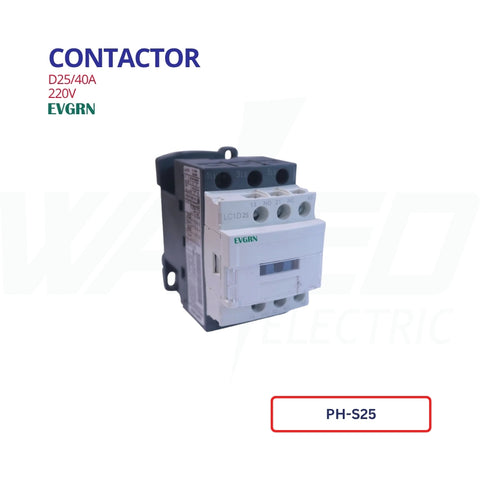 Contactor - D25/40A - EVGRN