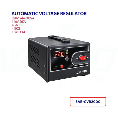 Automatic Voltage Regulator - 2000VA -  L.KING