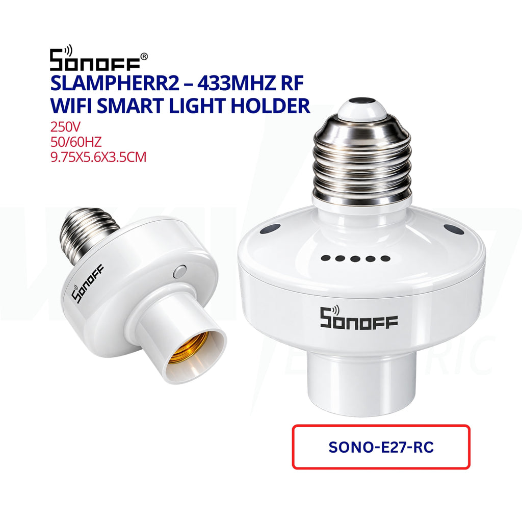 SONOFF SlampherR2 – E27 Wi-Fi & 433MHz RF Smart Light Holder