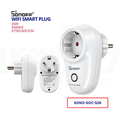 SONOFF S26R2 Wi-Fi Smart Plug – EU Socket