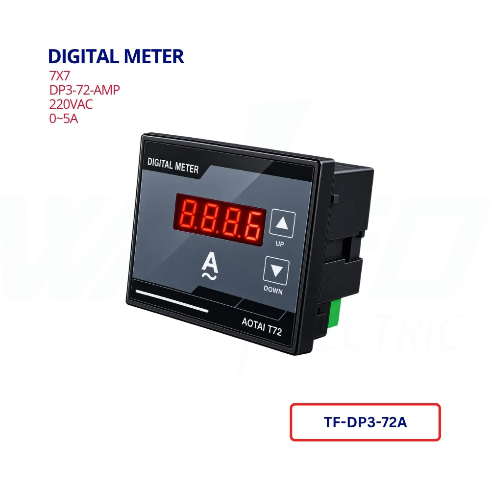 Digital Meter - 7X7 -AMP