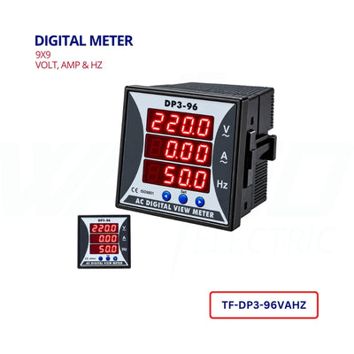 Digital Meter 9X9 - VOLT, AMP & Hz