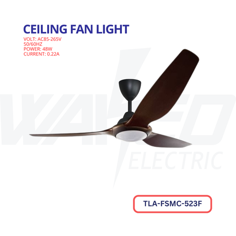 Ceiling Fan Light - 3 Blades - 48W