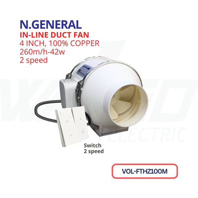 IN-LINE Duct Fan - 42W
