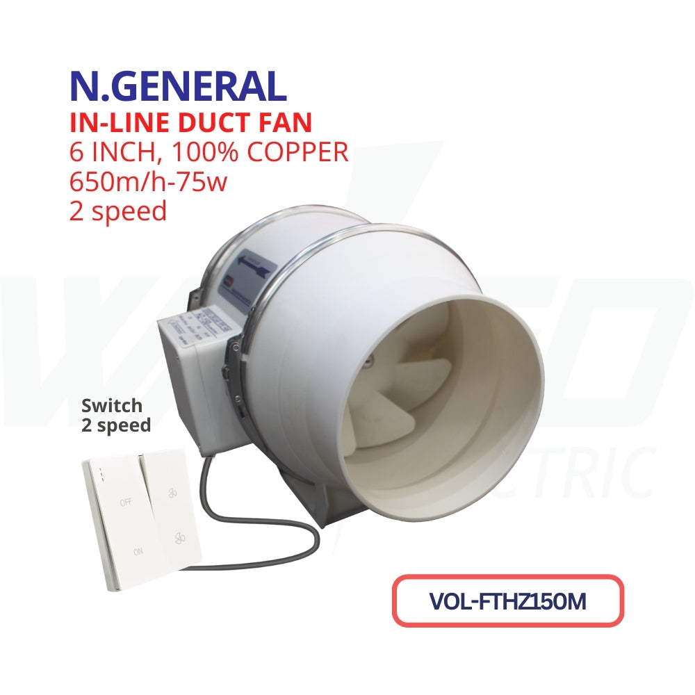 IN-LINE Duct Fan - 75W