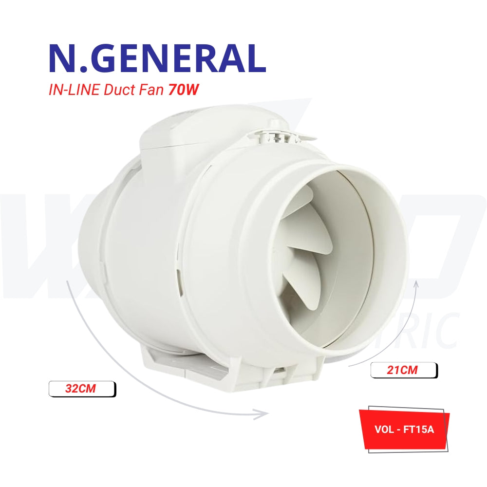 IN-LINE Duct Fan - 15A