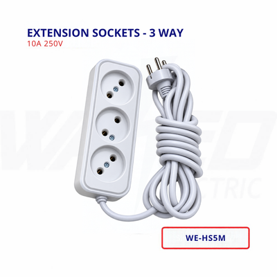 Extension Sockets  - 3 Way