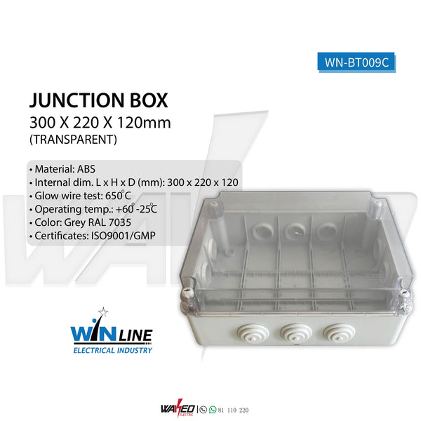 PVC Water Box - 13X22X12cm - Transparent – Waked Electric