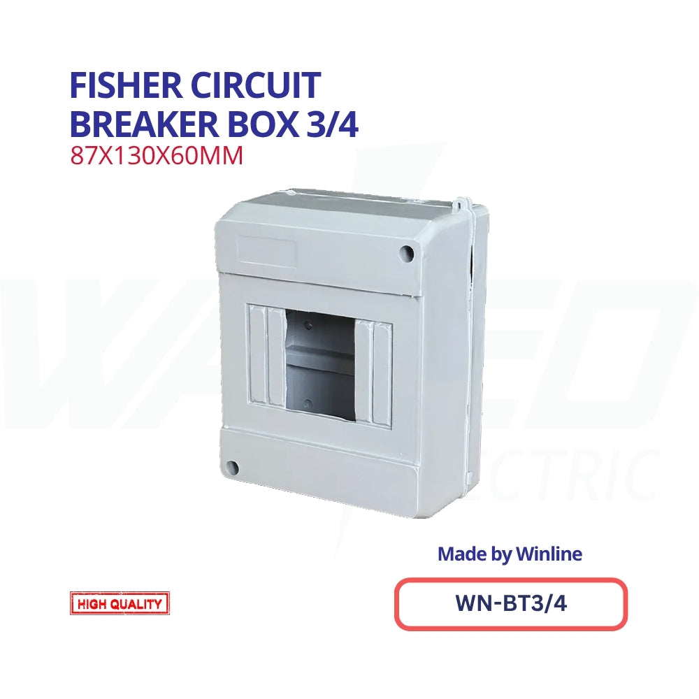 Fisher Circuit Breaker Box 3/4