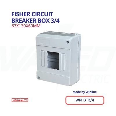 Fisher Circuit Breaker Box 3/4