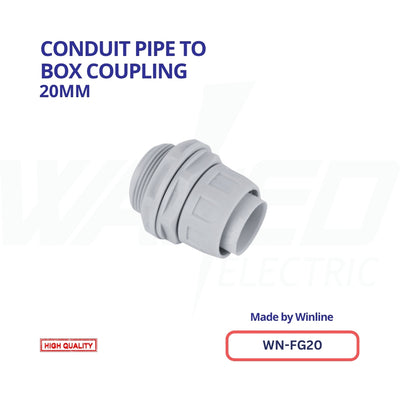 Conduit Pipe to Box Coupling 20mm