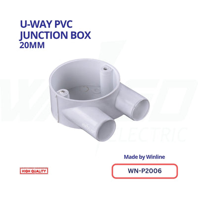 WINLINE U-Way PVC Junction Box – 20mm