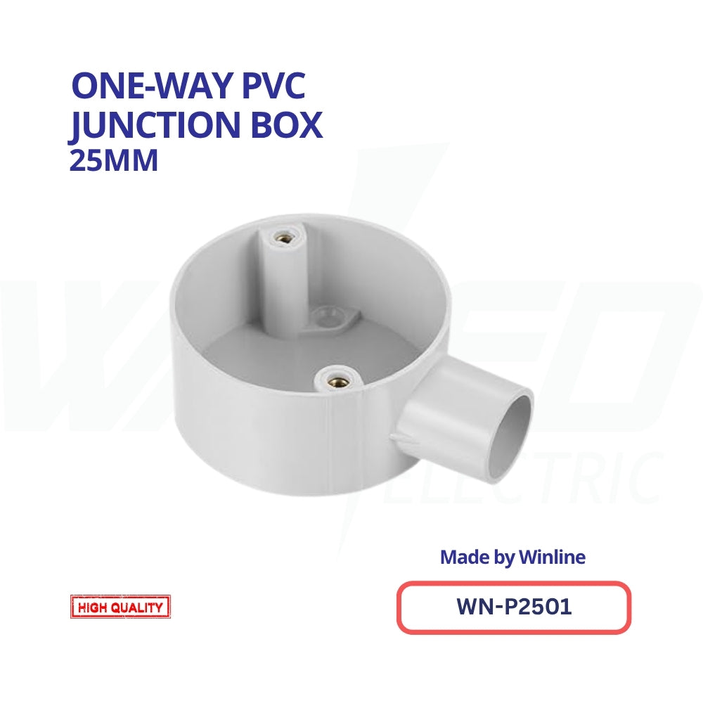 WINLINE One-Way PVC Junction Box – 25mm