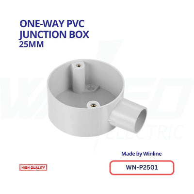 WINLINE One-Way PVC Junction Box – 25mm