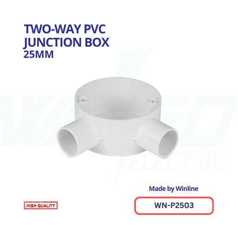 WINLINE Two-Way PVC Junction Box – 25mm