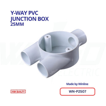 WINLINE Y-Way PVC Junction Box – 25mm