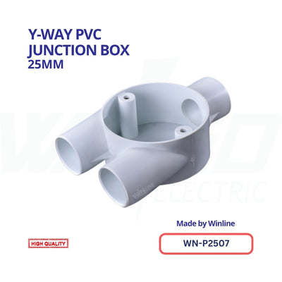 WINLINE Y-Way PVC Junction Box – 25mm