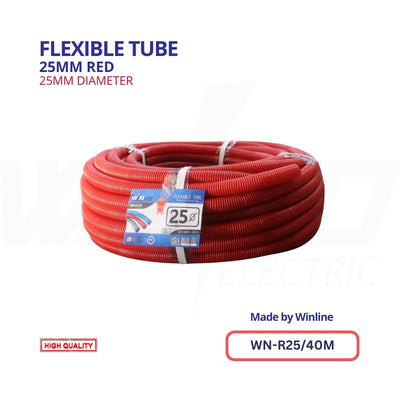 WINLINE Flexible Corrugated Electrical Tube 25mm × 40m
