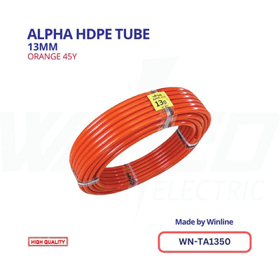 WINLINE Alpha HDPE Tube – 13mm Orange (45Y)
