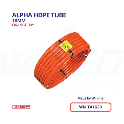 WINLINE Alpha HDPE Tube – 16mm Orange (30Y)