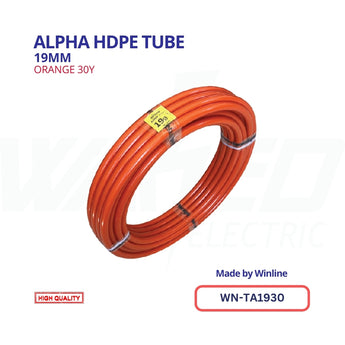 WINLINE Alpha HDPE Tube – 19mm Orange (30Y)