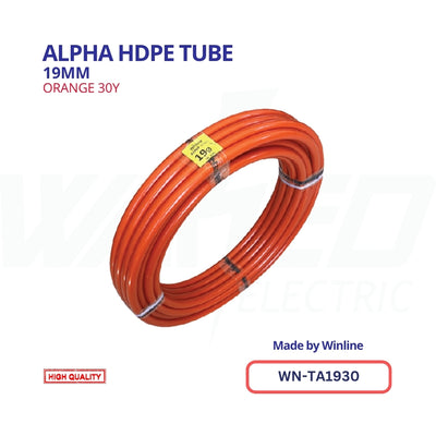 WINLINE Alpha HDPE Tube – 19mm Orange (30Y)
