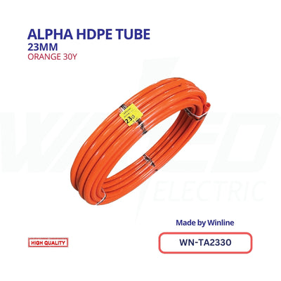WINLINE Alpha HDPE Tube – 23mm Orange (30Y)