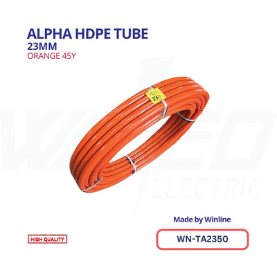 WINLINE Alpha HDPE Tube – 23mm Orange (45Y)