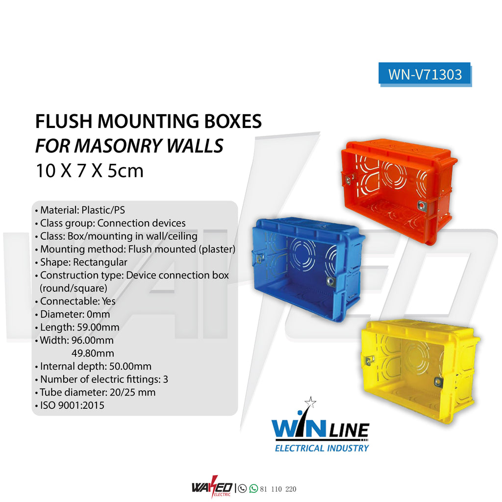 Flush Mounting Boxes For Masonry Walls – Waked Electric
