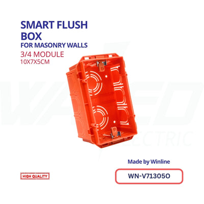 Flush Mounting Boxes For Masonry Walls (Orange)