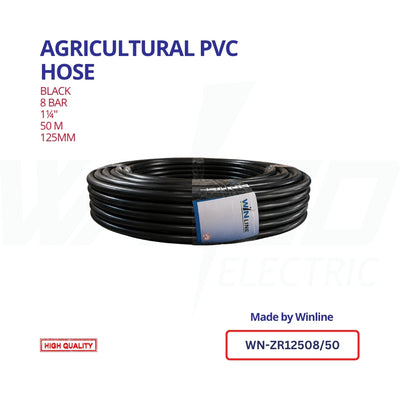 WINLINE Agricultural PVC Hose – 125mm × 25m
