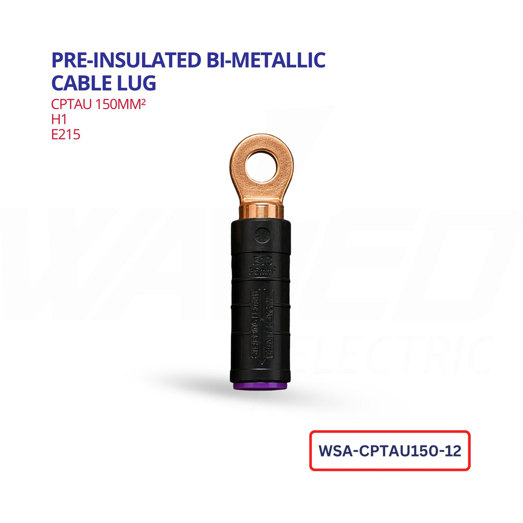 Pre-Insulated Bi-Metallic Cable Lug – 150mm²