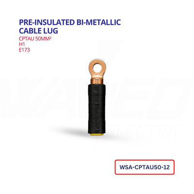 Pre-Insulated Bi-Metallic Cable Lug – 50mm²