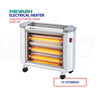 NEVAEH Electric Heater with Wheels – 1600W