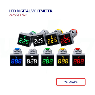 Led Digital  Voltmeter  - AC - Volt & Amp