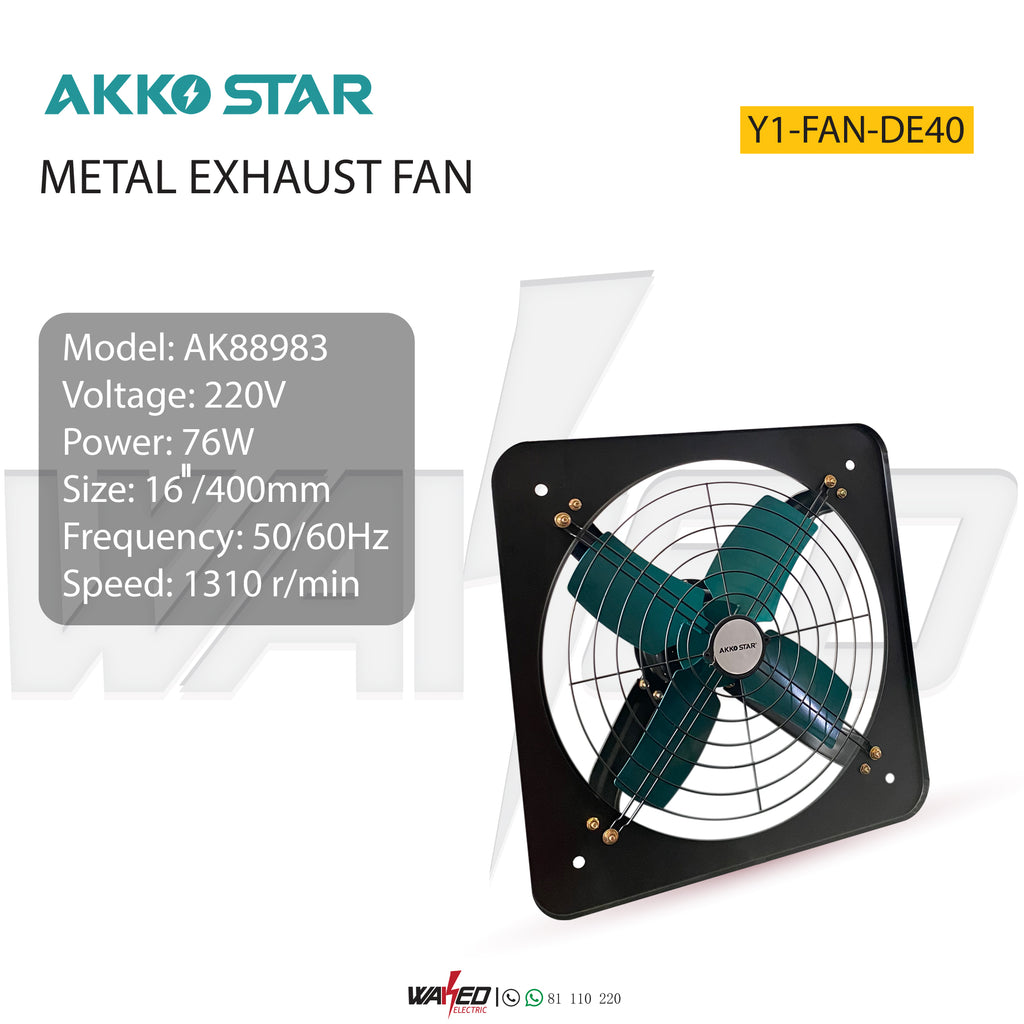 METAL EXHAUST FAN - 76W - AKKO STAR