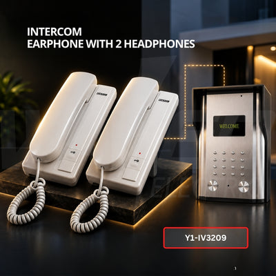 Intercom Earphone with 2 Headphones