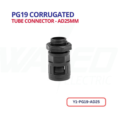 PG19 Corrugated Tube Connector - AD25MM