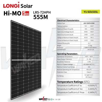 Longi Panel - 555w