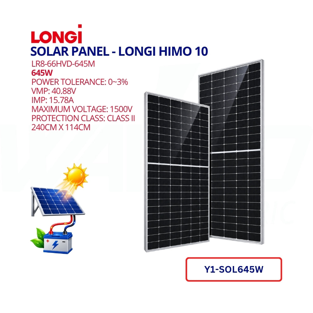 Solar Panel - 640W - LONGI Himo 10