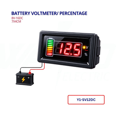 battery Voltmeter/ Percentage