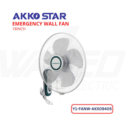 Emergency Wall Fan - 18 inch - AKKO STAR