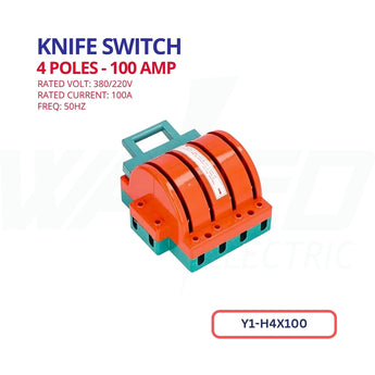 Knife Switch - 4P 100A