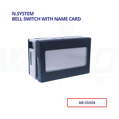 Bell Switch With Name Card - BLACK