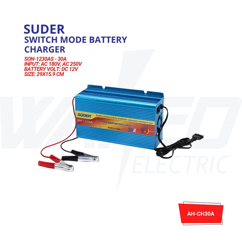 Switch Mode Battery Charger - 30A - 12V